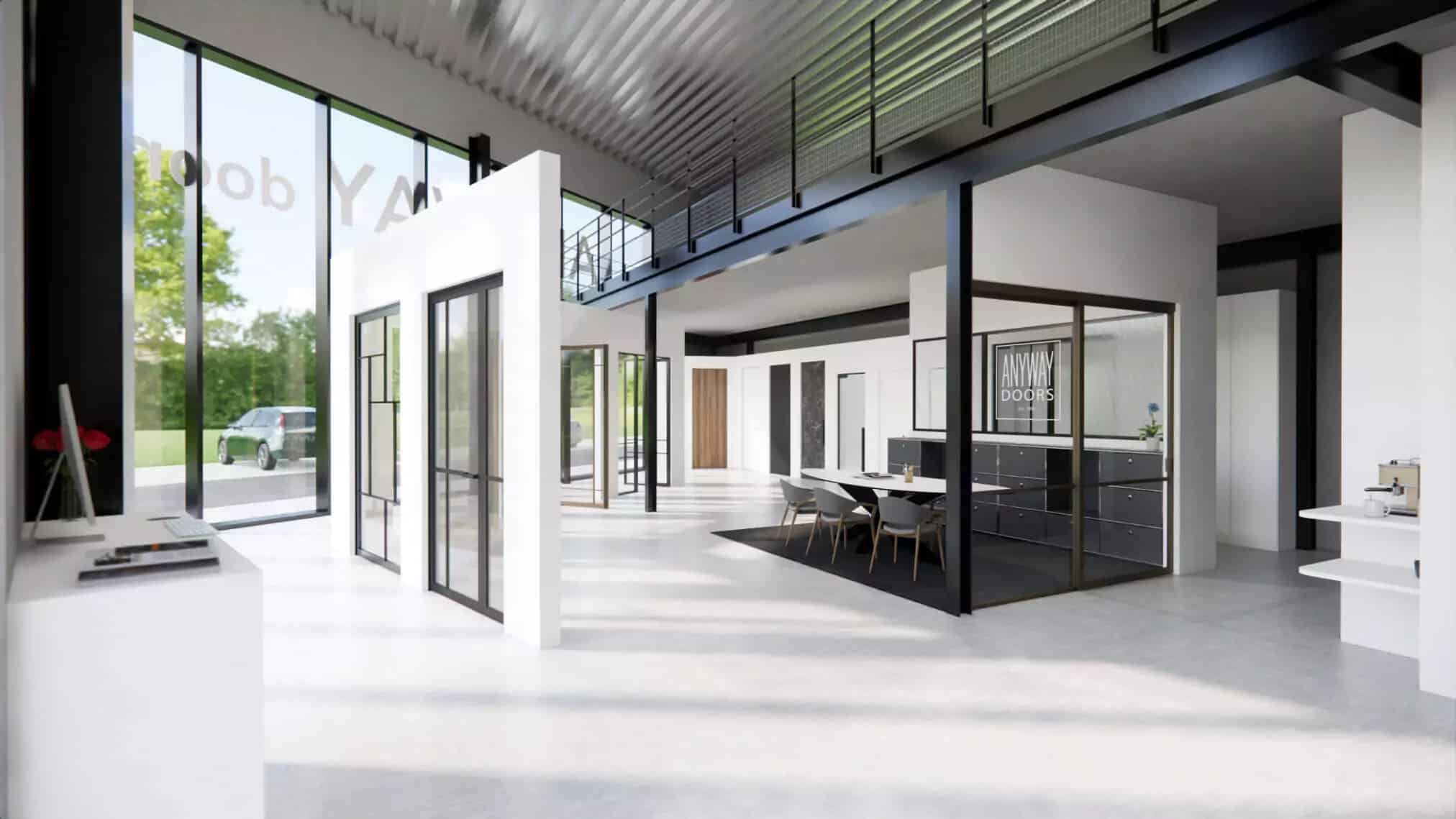 Showroom ANYWAYdoors Wavre - Concept Store vu de jour